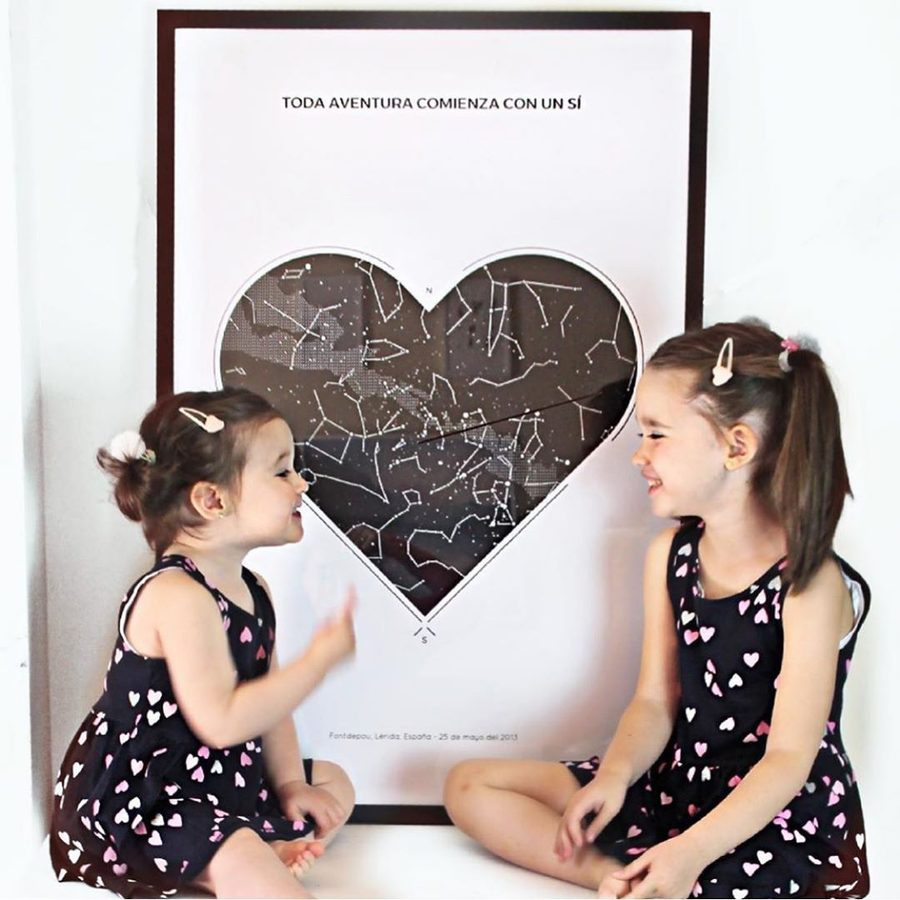 Star map gift for mother's day