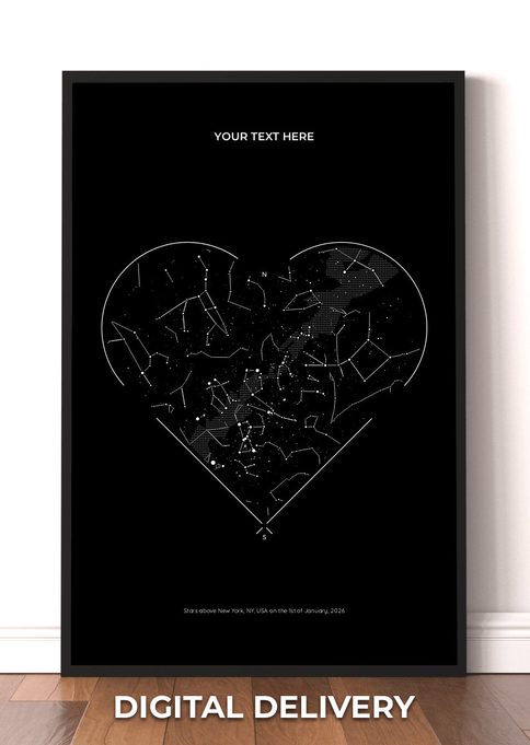 Heart Black and White