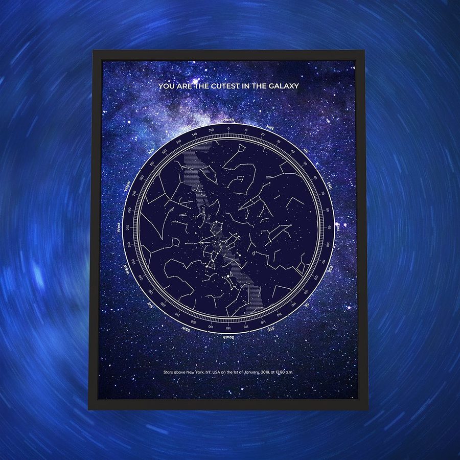 Intergalactic love stories deserve a map of the stars