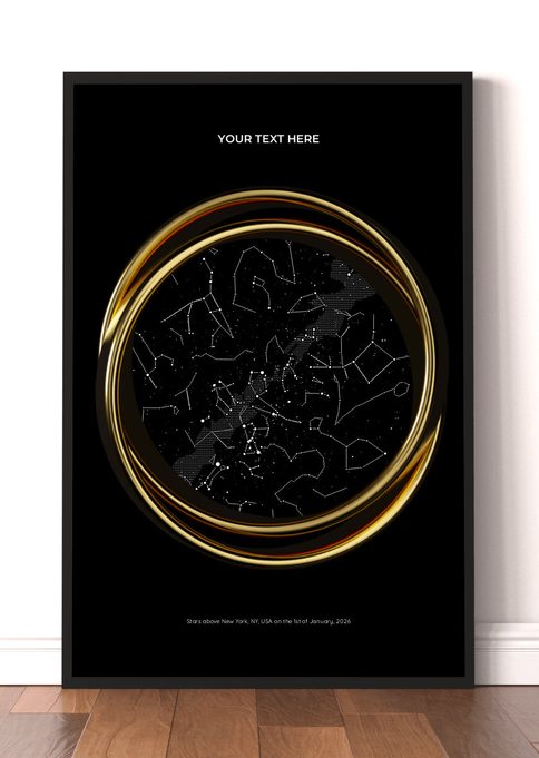 Ring Gold on Black
