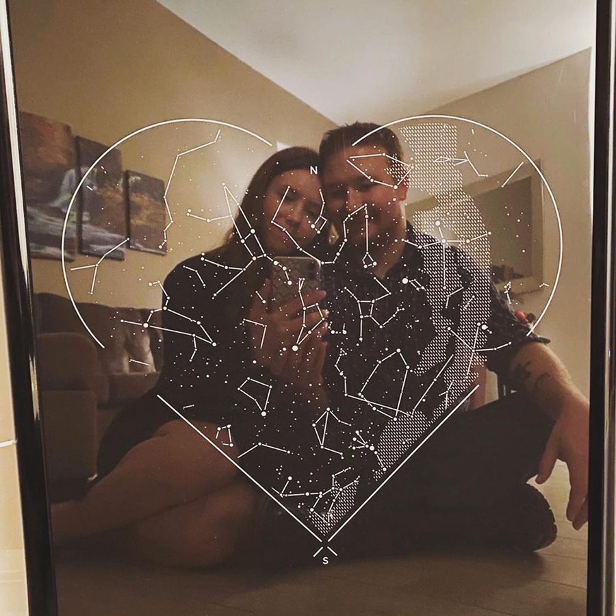 Valentine's Day star map
