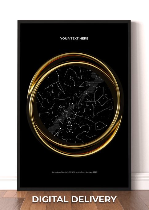 Ring Gold on Black